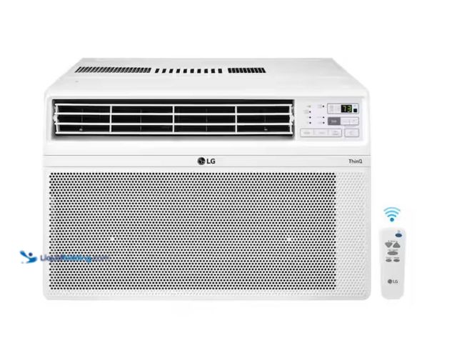 Lot 49-1631994 - LG 12,000 BTU 115-Volt Window Air Conditioner Unit Cools 550 sq. ft. with Wi-Fi, Remote, Dehumidifie...