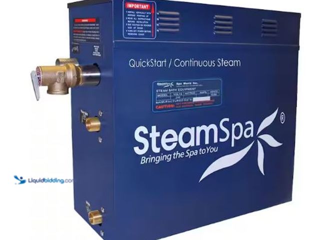 Lot 49-1565877 - SteamSpa 12kW QuickStart Steam Bath Generator with Built-In Auto Drain and Continuous Steam Output D...