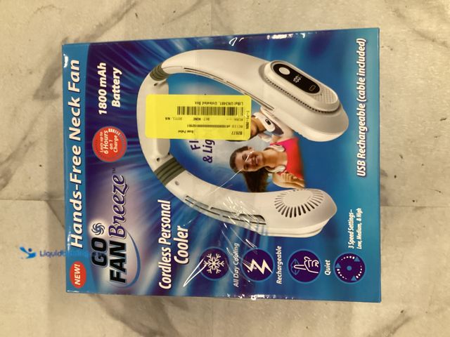 Lot 49-5551980 - GoFanBreeze Cordless Personal Cooler Hands Free Neck Fan, unused in a PK of 2