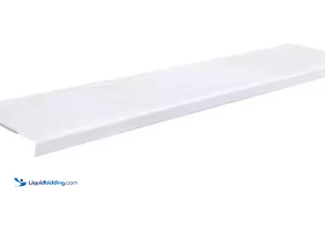 Lot 49-1568335 - Lot of (2) Everbilt 4 ft. x 12 in. Decorative Shelf Cover - White Model # 90338, Unused  Ref#HDPA010...