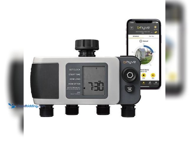Lot 49-5541489 - Orbit B-hyve XD Bluetooth 4-Outlet Hose Watering Timer Sprinkler Timer. Model # 24634. Used, Unable ...