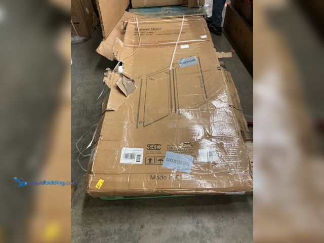 Lot 49-5487176 - EPXMKX 56"-60"W x 76" H Soft Closing Sliding Shower Door (attachments and hardware included) Unused