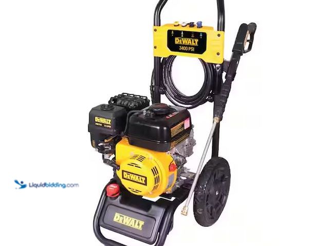Lot 49-1614868 - DEWALT 3400 PSI 2.5 GPM Gas Pressure Washer with Maintenance-Free Pump, Heavy-Duty Commercial Cold W...