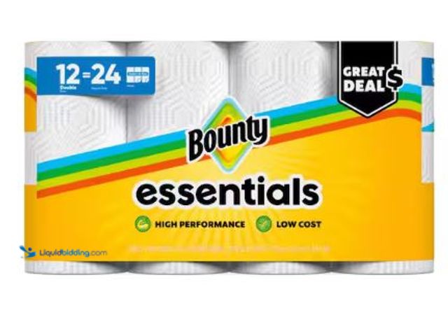 Lot 49-1569030 - Lot of (2) Bounty Essentials Select-A-Size White Paper Towel Roll (12 Double Rolls), Model # 0030772...
