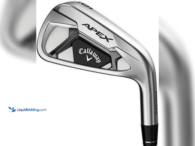 Lot 49-1514588 - Callaway Golf 2021 Apex Individual Iron (Right-Handed, Steel, Stiff, AW) Model #B08PDR5X1B,  Unused ...
