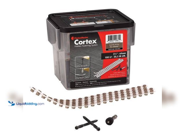 Lot 49-2024158 - FastenMaster Collated Cortex Hidden Fastening System for Trex Enhance - 2-1/2 inch Cortex screws and...