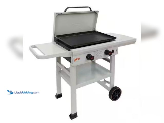 Lot 49-1549205 - LOCO 26 in. 2-Burner Classic SmartTemp Propane Flat Top Grill/Griddle in Chalk Finish, Model # 20230...