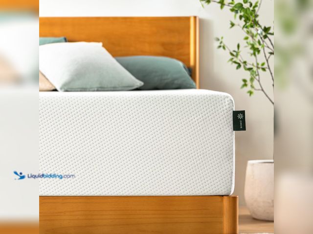 Lot 49-5410569 - ZINUS 12 Inch Green Tea Memory Foam Mattress [New Version], King, Fiberglass free, Medium Firm Feel,...