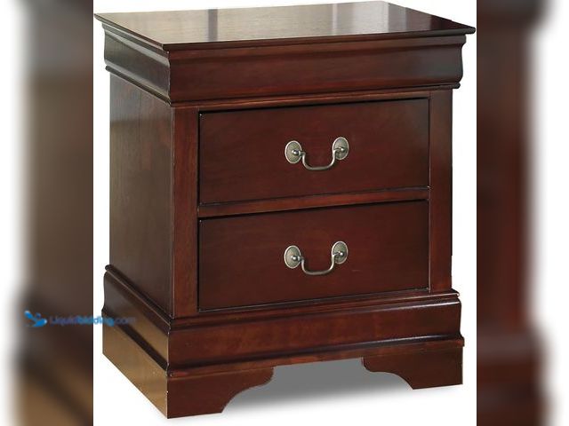 Lot 49-5483423 - Signature Design by Ashley Alisdair Traditional 2 Drawer Nightstand, 23.75" Tall, Dark Brown. Model:...