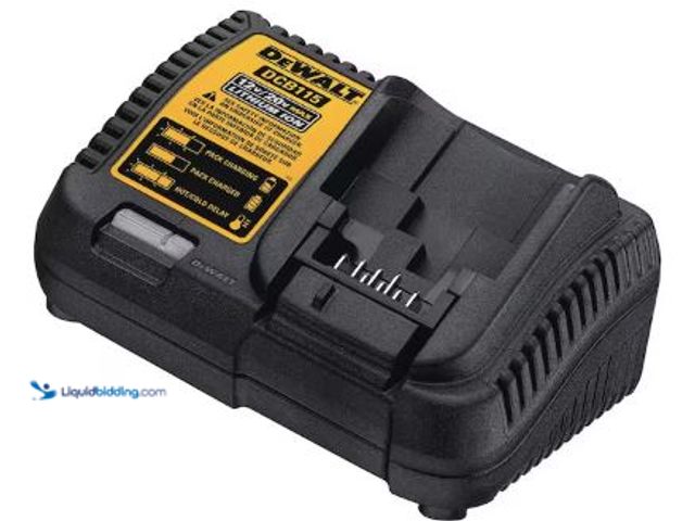 Lot 49-5436274 - DEWALT 12V to 20V Lithium-Ion Battery Charger. Model # DCB115. Used. Powers on.