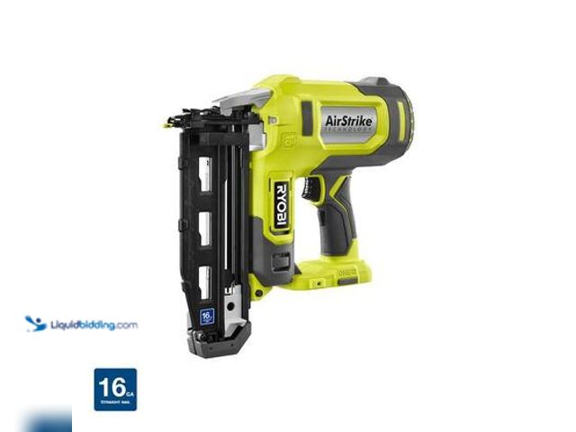 Lot 49-5545303 - RYOBI ONE+ 18V AirStrike 16-Gauge Cordless Finish Nailer (Tool Only) Model # P326 Used. Unable to te...
