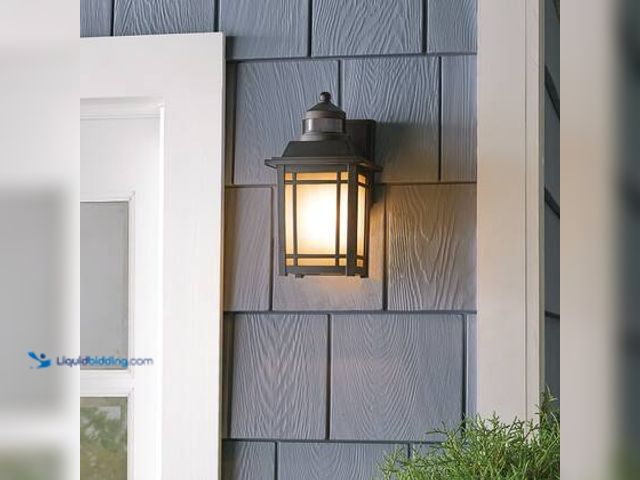 Lot 49-5572234 - Home Decorators Collection Port Oxford 10.6 in. 1-Light Oil Rubbed Chestnut Bronze Motion Sensing Ha...