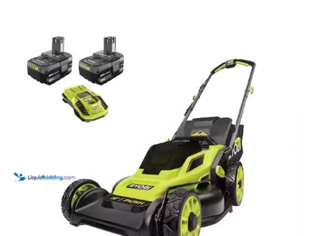 Lot 49-2004515 - RYOBI ONE+ HP 18V Brushless 16 in. Cordless Battery Walk Behind Push Lawn Mower with (2) 4.0 Ah Batt...