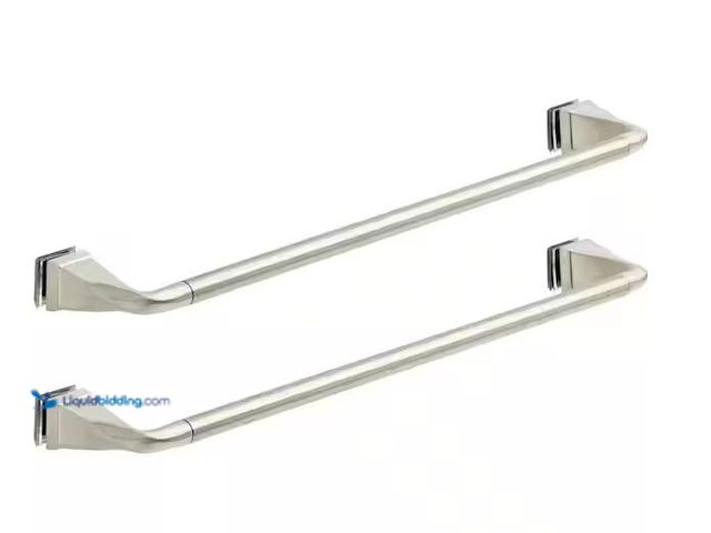 Lot 49-1576483 - Delta Everly 21.4 in. Shower Door Handle in Nickel (1-Pair) Model # SDBR013-BN-R, Unused  Ref#BINHD0...