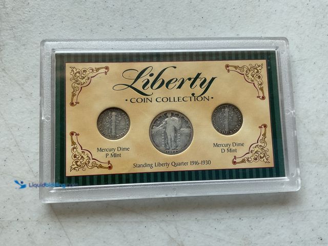 Lot 49-1804340 - LIBERTY COINS 2 MERCURY DIMES AND A STANDING LIBERTY