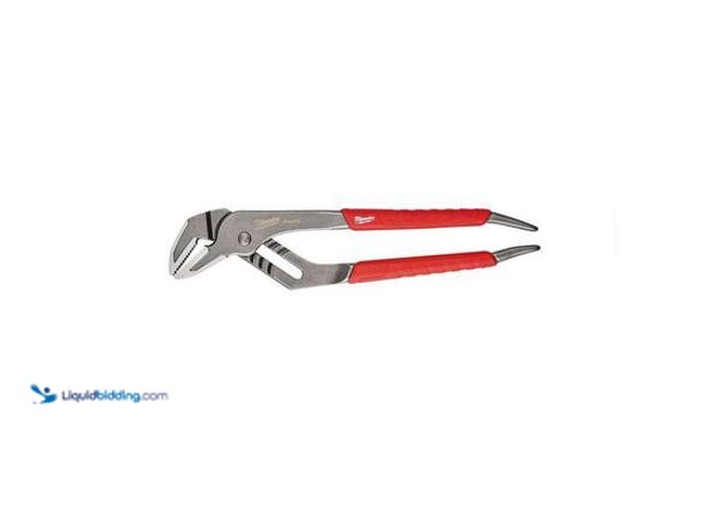 Lot 49-5546634 - Milwaukee 12 in. Straight-Jaw Pliers with Comfort Grip and Reaming Handles Model # 48-22-6312 unused...
