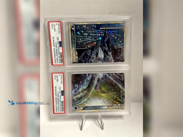 Lot 49-910527 - 2009 POKEMON HGSS LUGIA LEGEND PAIR #29 #30 HOLO PSA 8s 1ST ED.. Ref:COINS0723