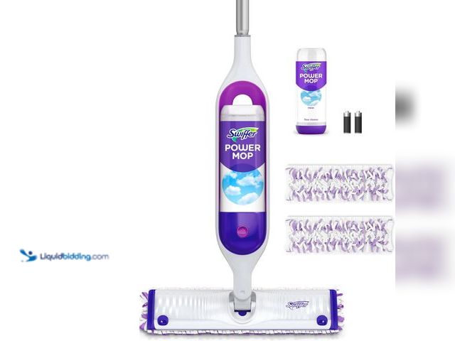 Lot 49-5408712 - Swiffer PowerMop Multi-Surface Mop Kit for Floor Cleaning, Includes PowerMop, 1 Handle, 1 Solution, ...