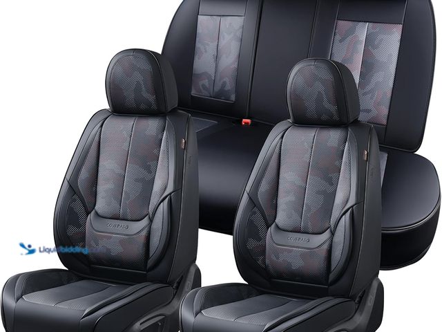 Lot 49-5553194 - Coverado Car Seat Covers, Seat Covers for Cars, Waterproof Leather Auto Seat Protectors, Leather Car...