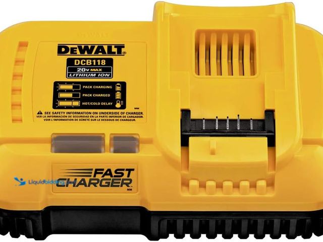 Lot 49-3564832 - DEWALT 20V MAX/FLEXVOLT Lithium-Ion, Fan Cooled Rapid Battery Charger (Model: DCB118). Unused