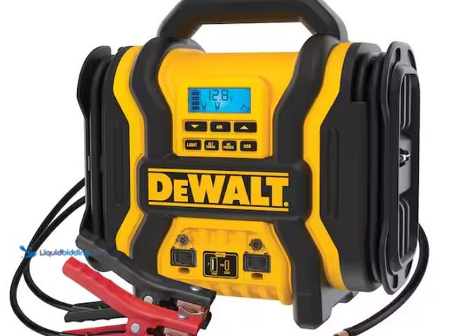 Lot 49-3470851 - DEWALT Portable Power 2000 Peak Amp Jump Starter w/Digital Compressor, Model # DXAEPS14, Used, Teste...