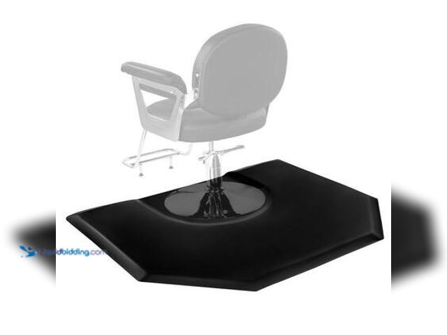Lot 49-5572264 - SKYSHALO Salon Mat for Hair Stylist, 4 x 5 ft. Hexagon Chair Mat, 1 in. Anti-Fatigue Barber Floor Ma...