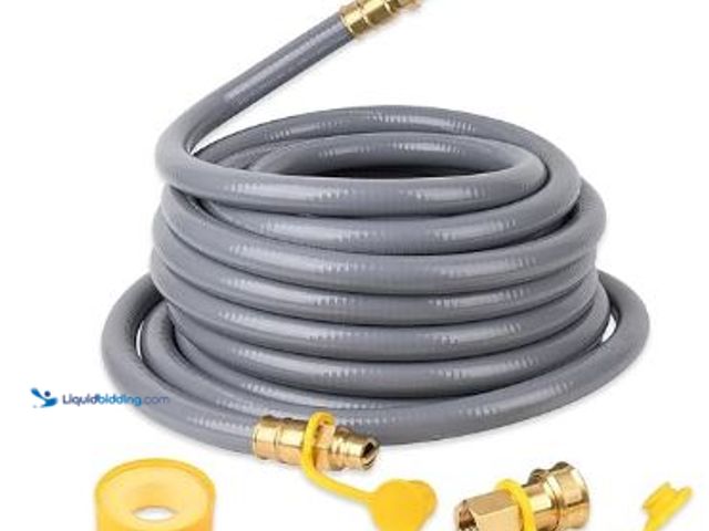 Lot 49-3461910 - 3/4 Inch Natural Gas Hose for Generator with Quick Connect Fittings 25 Ft/ 30FT, Natural Gas Line NG...