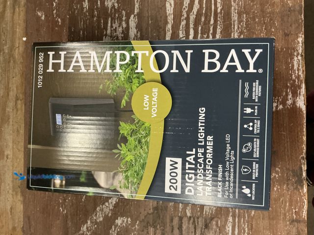 Lot 49-5544124 - Hampton Bay 200W Digital Landscape Lighting Transformer. Model: 1012029952. Unused