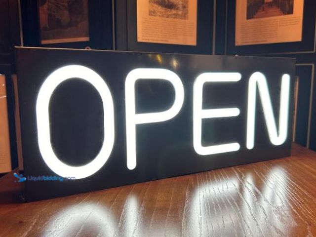 Lot 49-3473722 - Large Outdoor Waterproof Open Sign LED, LED Open Signs for Business, Ultra Bright Outdoor Open Sign ...