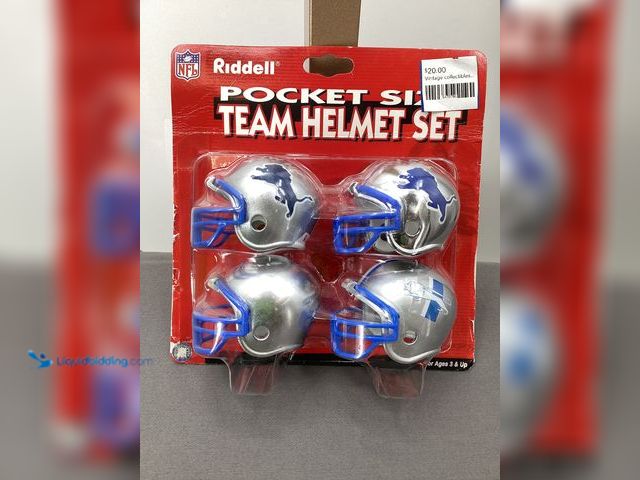 Lot 49-910495 - Other NFL Riddell Pocket Size Team Helmet Set - Detroit Lions Helmet Set - Sealed 2003 Edition
COINS...