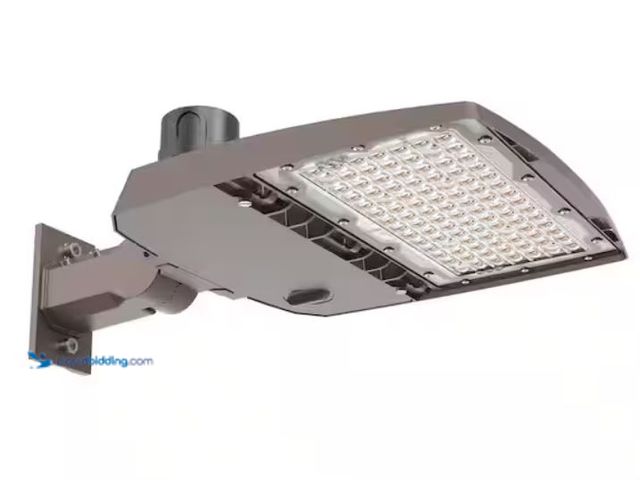 Lot 49-2006370 - HALO 450-Watt Equivalent Integrated LED, Bronze Area Light Large, 18000 Lumens, Model # SBAL180CD2D-...