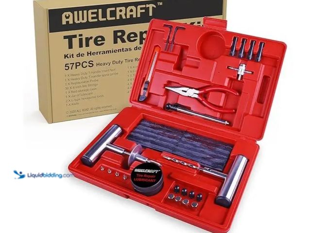 Lot 49-1816696 - New 57 PCS Heavy Duty Tire Repair Kit