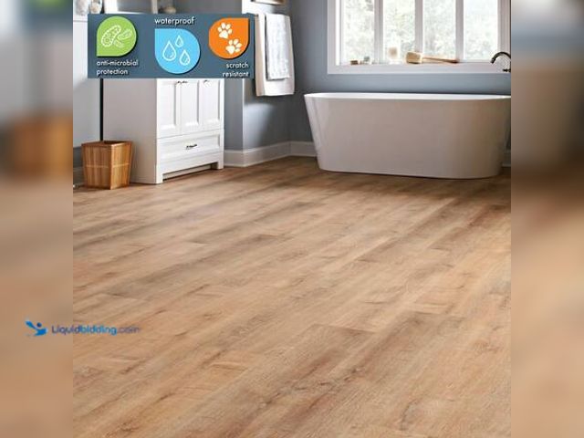 Lot 49-5546731 - qty 8 - Lifeproof Fresh Oak 22 MIL x 8.7 in. W x 48 in. L Click Lock Waterproof Luxury Vinyl Plank F...
