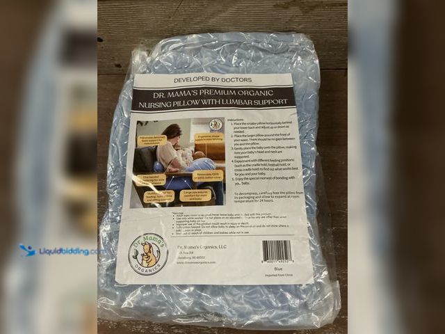 Lot 49-3539453 - Dr. Mama's Organics Nursing Pillow with Lumbar Support - Ergonomic Design Helps Relieve Back Pain an...