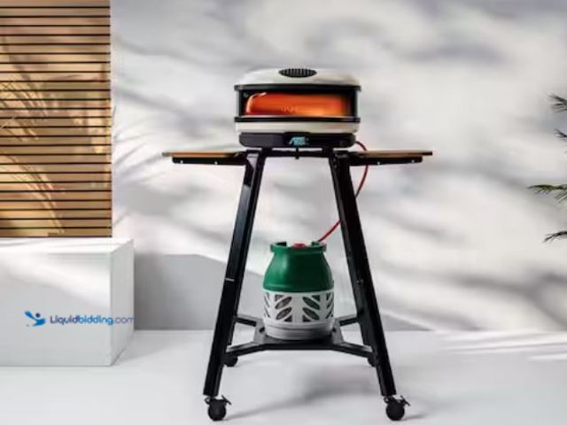 Lot 49-2026122 - GOZNEY Arc XL Black Pizza Oven Cart, Model # AA1786. MSRP: $299.00.  Unused, Factory packed.  Ref#HD...