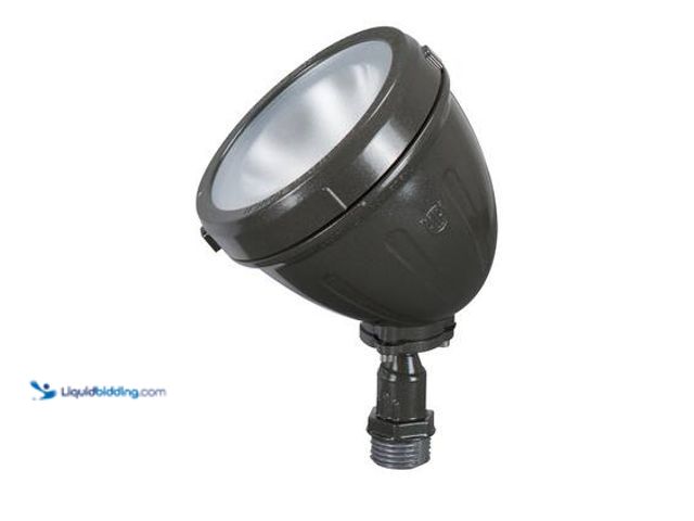 Lot 49-5549643 - QTY 2 - Commercial Electric 14-Watt 1100 Lumens CE Bronze Hardwired Integrated LED Metal Spot Landsc...