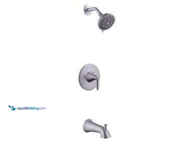 Lot 49-5415662 - Glacier Bay Irena Single-Handle 6-Spray Tub and Shower Faucet in Brushed Nickel (Valve Included). Mo...