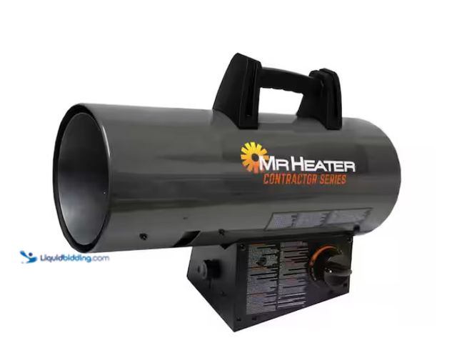 Lot 49-1557404 - Mr. Heater Contractor Series 60,000 BTU Forced Air Propane Outdoor Space Heater with 10 ft. Hose and...
