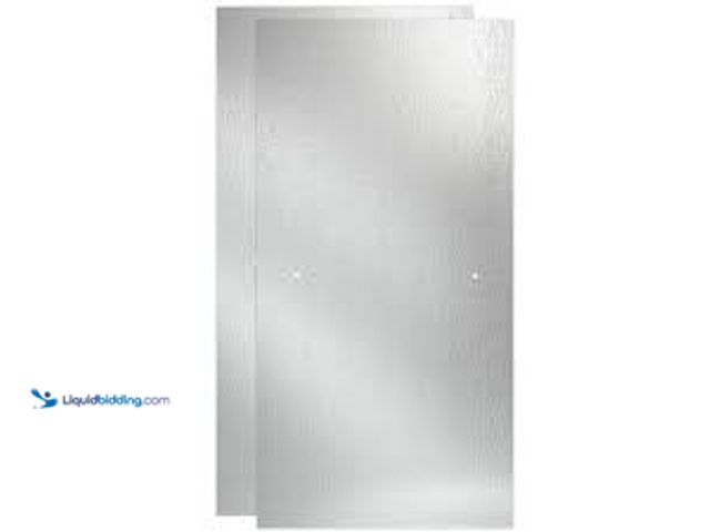 Lot 49-5448215 - Delta 29-3/4 in. x 67-3/4 in. x 1/4 in. (6mm) Frameless Sliding Shower Door Glass Panels in Clear (F...