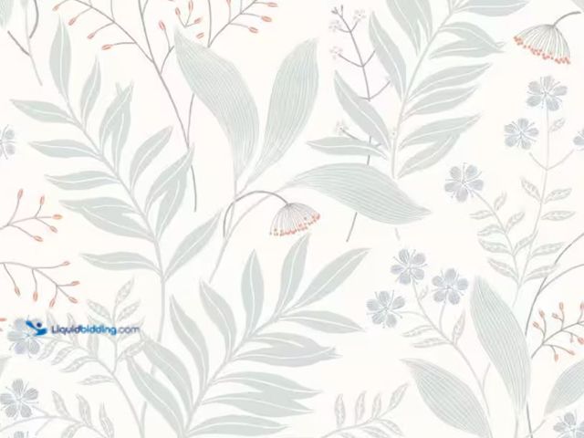 Lot 49-2005499 - Approx. (30) sq. ft. of NuWallpaper Amanda Blue Green Peel and Stick Wallpaper, (Covers 30.8 sq.ft./...