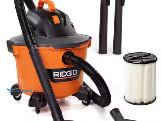 Lot 49-3473078 - RIDGID 9 Gal. 4.25 Peak HP NXT Shop Vacuum Wet Dry Vac with General Debris Filter, Locking Hose and ...