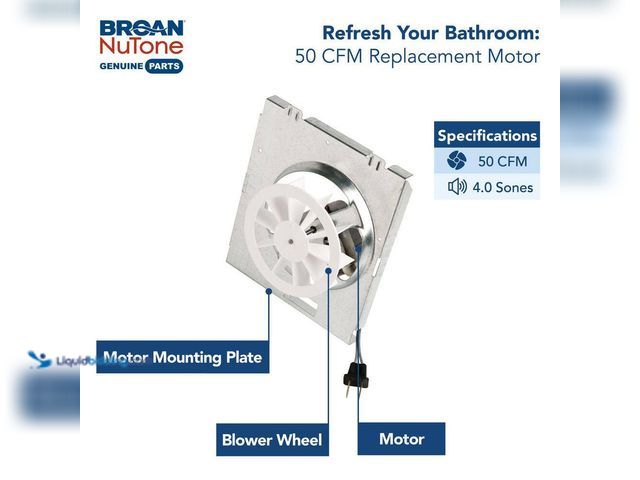 Lot 49-3616947 - Broan-NuTone Genuine Replacement Motor Wheel for 696N Ventilation Fan - Unused SKU # 1011668064