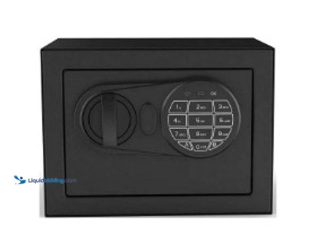 Lot 49-2022730 - Pen + Gear Small Digital Safe with Electronic Lock and Backup Key in Black Model 17SCM, Model # 2852...