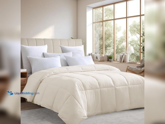 Lot 49-5406326 - Fram to Home Down Alternative Comforter Queen Size Organic Cotton Duvet Insert Hotel Collection Hypo...