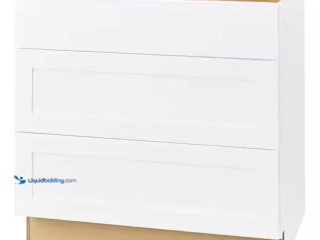 Lot 49-5478550 - Hampton Bay
Avondale 36 in. W x 24 in. D x 34.5 in. H Ready to Assemble Plywood Shaker Drawer Base ...