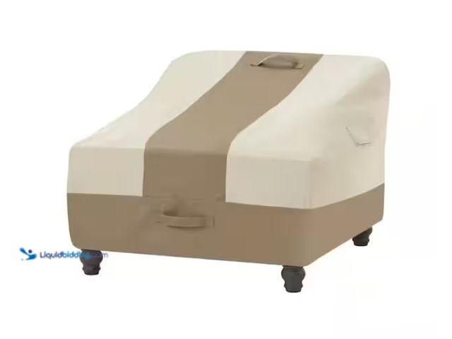 Lot 49-1547660 - Hampton Bay Outdoor Patio Deep Seating Lounge Chair Cover (2-Pack) Model # 518097-C, Unused.  Ref#AS...