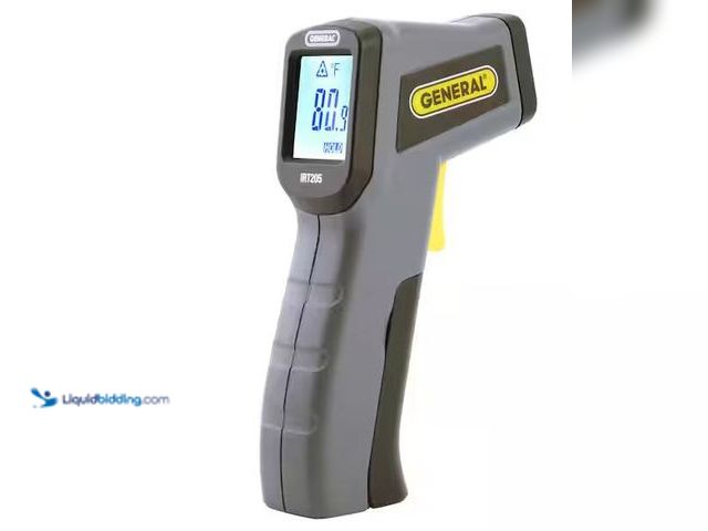 Lot 49-3530412 - General Tools
Mini Non-Contact Laser Infrared Thermometer Temperature Gun Internet # 303305337
Mod...