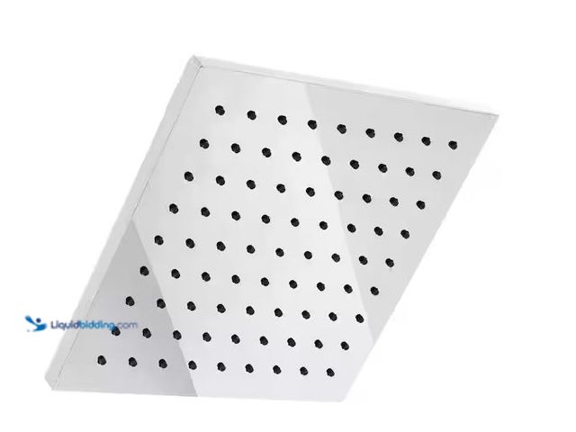 Lot 49-5573455 - Glacier Bay
Modern 1-Spray Pattern 8 in. Single Wall Mount Fixed Rain Shower Head in Chrome, Unused