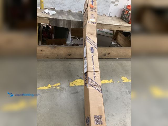 Lot 49-5448229 - 11 ft. Dark Navy Blue Aluminum Pole Market Aluminum Ribs Crank Lift Outdoor Patio Umbrella in Navy S...