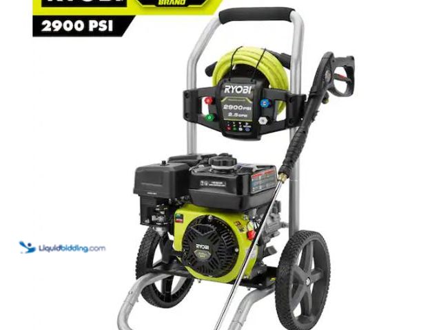 Lot 49-1624644 - RYOBI 2900 PSI 2.5 GPM Cold Water Gas Pressure Washer with 212cc Engine Model # RY802925, Unused, Ha...